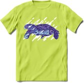 Dieren T-Shirt | Schildpad shirt Heren / Dames | Wildlife Turtle cadeau - Groen - XL