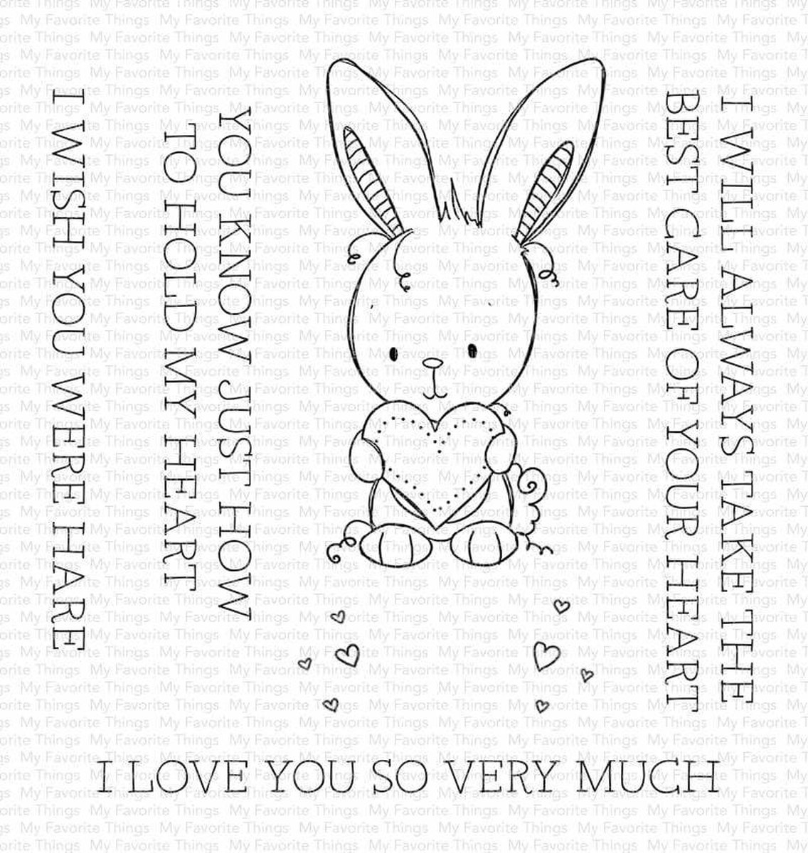 Wish You Were Hare Clear Stamps (RAM-010)