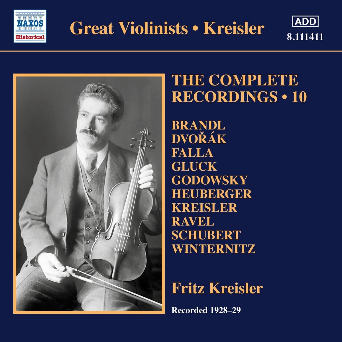 Fritz Kreisler - The Complete Recordings, Vol. 10 (CD)