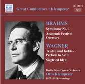 Berlin State Opera Orchestra, Otto Klemperer - Brahms: Symphony No.1/Wagner: Tristan Und Isolde (CD)