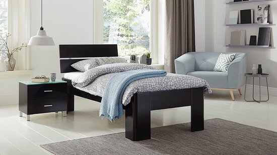 Beter Bed Select Hoofdbord Fresh - 90 x 15 x 48 cm - zwart | bol.com