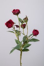 Kunstbloem - Roos - Rosa centifolia - topkwaliteit decoratie - 2 stuks - zijden bloem - Roze - 44 cm hoog