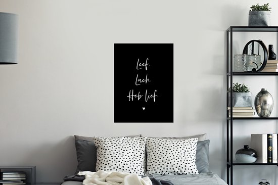 Stickers muraux - Film autocollant - Saint-Valentin - Live rire amour - Citations - Dictons - 60x80 cm - Film adhésif - Stickers muraux Chambre d'enfant - Papier peint autocollant