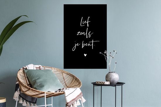 Stickers muraux - Film autocollant - Citations - L'amour comme tu es - Dictons - Saint-Valentin - 40x60 cm - Film adhésif - Stickers muraux Chambre d'enfant - Papier peint autocollant