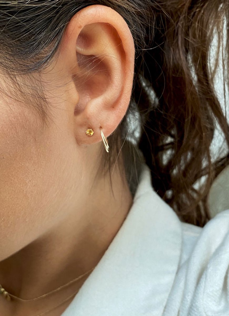 Jackie Citrine Studs 585