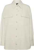 Vero Moda Blouse Vmulia L/s Overshirt Tlr 10260078 Birch Dames Maat - W42