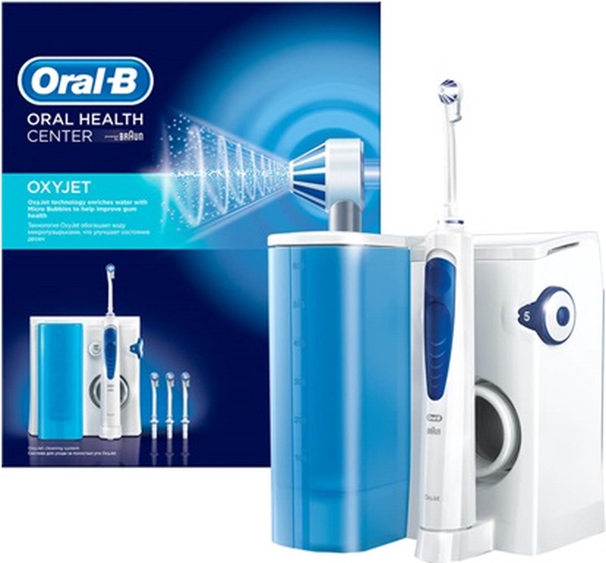 Oral-B OxyJet - Blauw, wit - Waterflosser