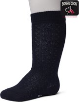 Bonnie Doon | Cable Knee High Baby Kniekous Organic | Dark Blue