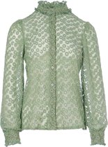 Groene mesh blouse Celita - FRNCH