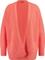 SAMOON Dames Ribgebreid katoenen vest