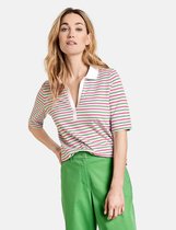 GERRY WEBER Dames Gestreept poloshirt