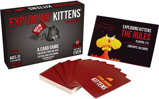 Exploding Kittens NSFW Edition - Engelstalig Kaartspel - Exploding Kittens