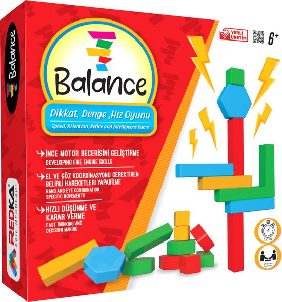 Balans Reactiespel - Smartgames - Houten Blokken Bordspel - Montessori Speelgoed - Creatief - Concentratie - Ik leer vormen - Leuke Cadeau