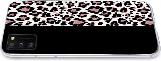 Coque Samsung Galaxy A41 - Imprimé animal - Panthère - Rose - Siliconen