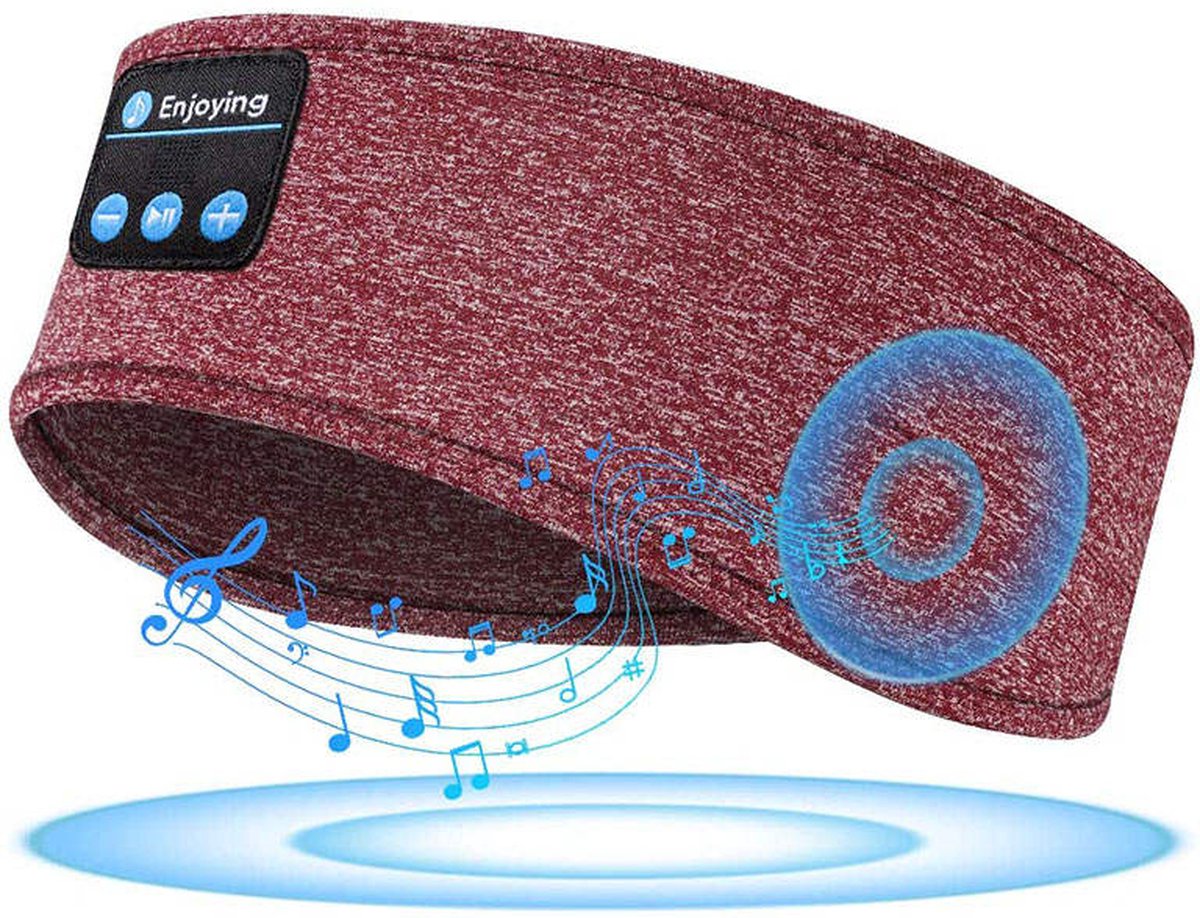 Starwalker Sport Hoofdtelefoon met bluetooth - Draadloze Loopband - Bluetooth Speaker - One Size - Bordeaux