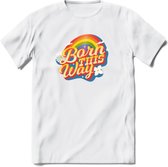 Born This Way | Pride T-Shirt | Grappig LHBTIQ+ / LGBTQ / Gay / Homo / Lesbi Cadeau Shirt | Dames - Heren - Unisex | Tshirt Kleding Kado | - Wit - S