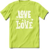 Love Is Love | Pride T-Shirt | Grappig LHBTIQ+ / LGBTQ / Gay / Homo / Lesbi Cadeau Shirt | Dames - Heren - Unisex | Tshirt Kleding Kado | - Groen - XXL