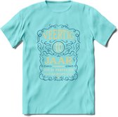 40 Jaar Legendarisch Gerijpt T-Shirt | Royal Blue - Ivoor | Grappig Verjaardag en Feest Cadeau Shirt | Dames - Heren - Unisex | Tshirt Kleding Kado | - Licht Blauw - M