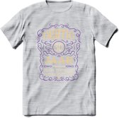30 Jaar Legendarisch Gerijpt T-Shirt | Paars - Ivoor | Grappig Verjaardag en Feest Cadeau Shirt | Dames - Heren - Unisex | Tshirt Kleding Kado | - Licht Grijs - Gemaleerd - XXL