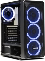 RAIDER CA2 PRO GAMING ATX PC Case - Behuizing met Blauwe Led