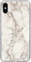Coque iPhone Xs Max - Marbre - Grijs - Wit - Siliconen