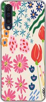 Coque Samsung Galaxy A50 - Fleurs - Design - Tulipe - Siliconen