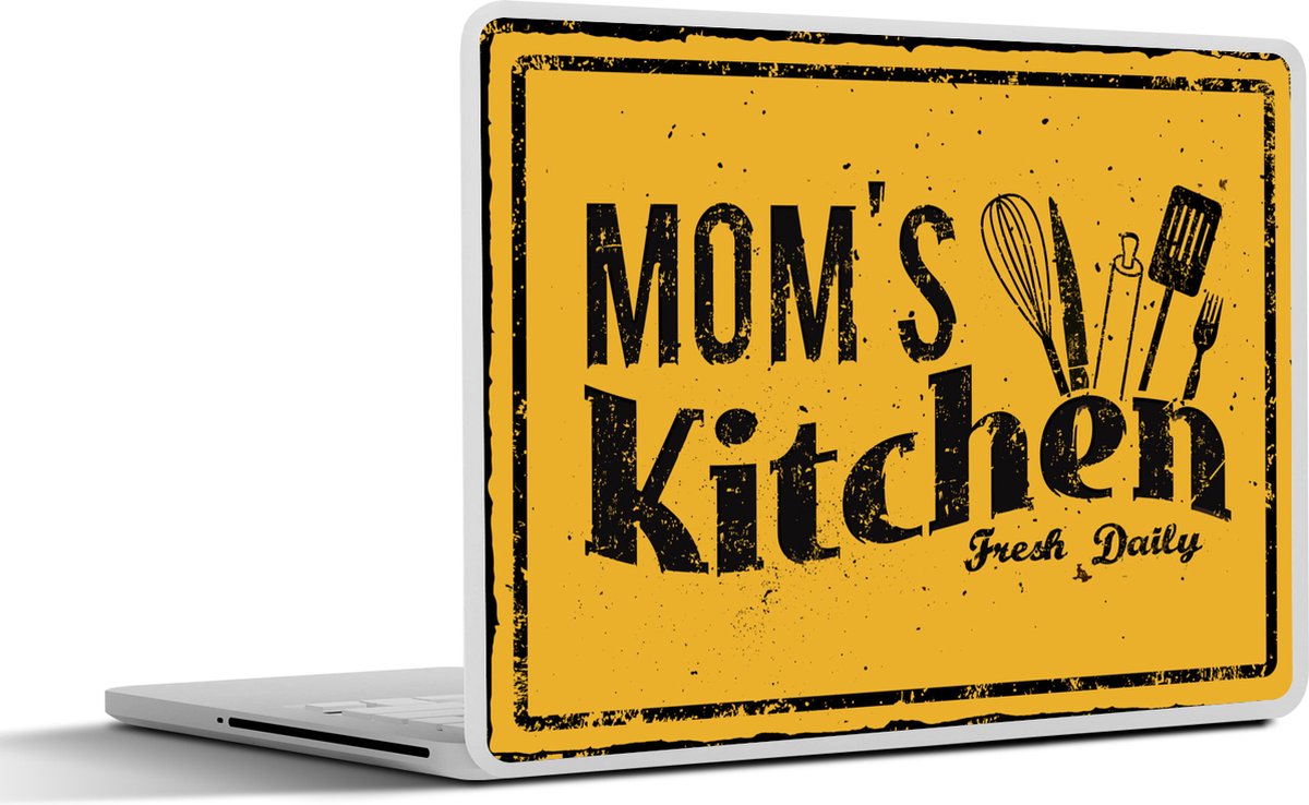 Laptop sticker - 11.6 inch - Keuken - Moeder - Keukengerei - 30x21cm - Laptopstickers - Laptop skin - Cover - Cadeau voor vrouw