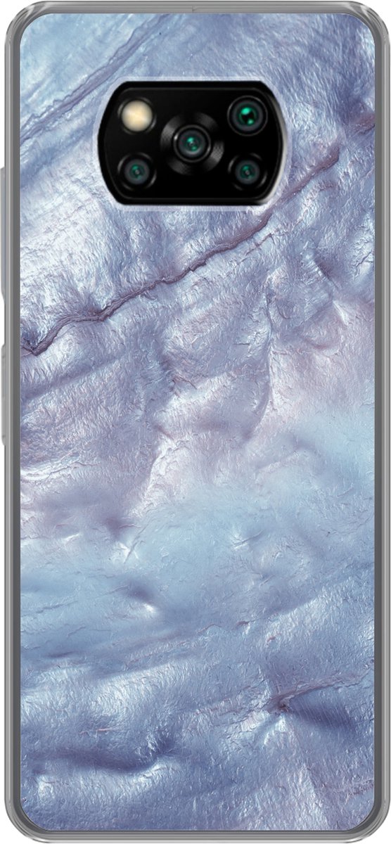 Telefoonhoesje Geschikt voor Xiaomi Poco X3 Pro hoesje - Mineralen en gesteenten - Natuursteen - Parelmoer - Siliconen Telefoonhoesje Telefoonhoesje