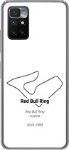 Geschikt voor Xiaomi Redmi 10 hoesje - Formule 1 - Red Bull Ring - Circuit - Siliconen Telefoonhoesje - Cadeau voor man