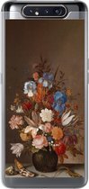 Geschikt voor Samsung Galaxy A80 hoesje - Stilleven met bloemen - Kunst - Oude meesters - Siliconen Telefoonhoesje