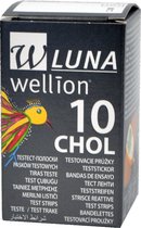 Wellion Luna cholesterol teststrips (10 stuks)