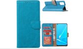 LuxeBass Hoesje geschikt voor Oppo A52 / A72 / A92 hoesje book case Turquoise - telefoonhoes - gsm hoes - telefoonhoesjes