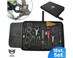 Good2know Bonsai Gereedschap Set – 16 delig – Bonsai Starters kit – Bonsai boompje verzorgingskit - Tuingereedschap - Bonsai schaar