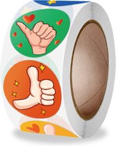 beloningssticker - stickerrol - 500 stickers op rol - beloningssysteem - stickers voor kinderen - Blijderij-