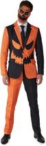 Suitmeister Pumpkin - Mannen Kostuum - Jack-O-Lantern Outfit - Pompoenpak - Oranje - Halloween - Maat M