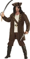 Widmann - Piraat & Viking Kostuum - Bruine Piraten - Man - bruin - Medium - Carnavalskleding - Verkleedkleding