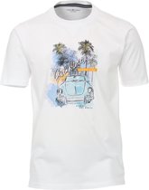 Casa Moda t-shirt wit print (Maat: 6XL)