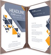 Goodline® - Presentatiemap / Showmap - 2x A4 - Houtpatroon Donkerbruin