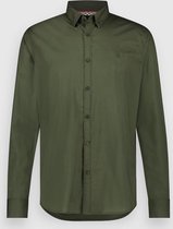 Twinlife Heren Basic Plus - Overhemden - Lichtgewicht - Elastisch - Groen - 3XL