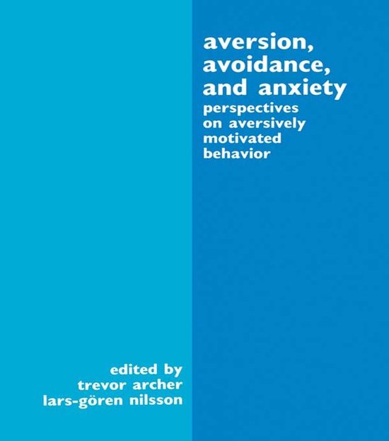 Aversion, Avoidance, and Anxiety - cover