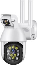 ﻿Teceye- Beveiligingscamera - Voor buiten - + 128GB Sd kaart - Beveiligingscamera buiten - IP camera - Met geluid