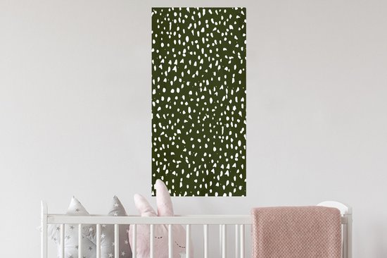 Stickers Stickers muraux - Pois - Wit - Zwart - 40x80 cm - Feuille adhésive