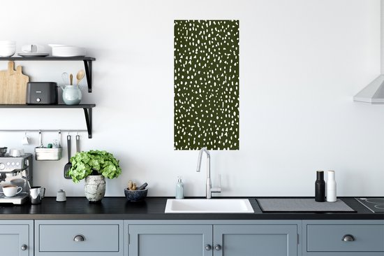 Stickers Stickers muraux - Pois - Wit - Zwart - 40x80 cm - Feuille adhésive