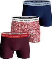 Bjorn Borg 3-Pack Boxershorts Rood Navy - maat M