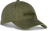 McGregor heren Pet Groen | Washed Cap Deep Lichen Green |  Geborduurd logo | Verstelbare riem