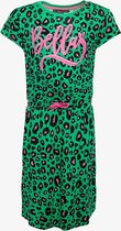 TwoDay meisjes jurk met luipaardprint - Groen - Maat 134/140