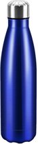Sparkle&Dream - Drinkfles Stainless Steel -Navy Blauw - Voor Turnen en Gymnastiek