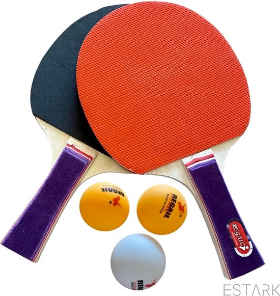 Professionele Ping Pong - Tafeltennis - Tafeltennisbats - Pingpong - Racketten - Tafeltennisbatjes - Bat - Rackets - Ping-Pong Batjes - Tafeltennisrackets - 2 stuks inclusief draagtas