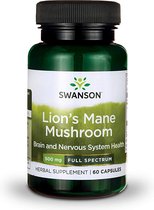 Lion's Mane Muschroom 500mg - Vegan - 60 Capsules - Swanson