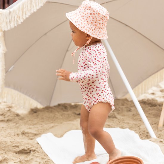 Swim Essentials - UV Zonnehoed Baby - Old Pink Panterprint - 1-2 jaar -  12-24 maanden | bol.com